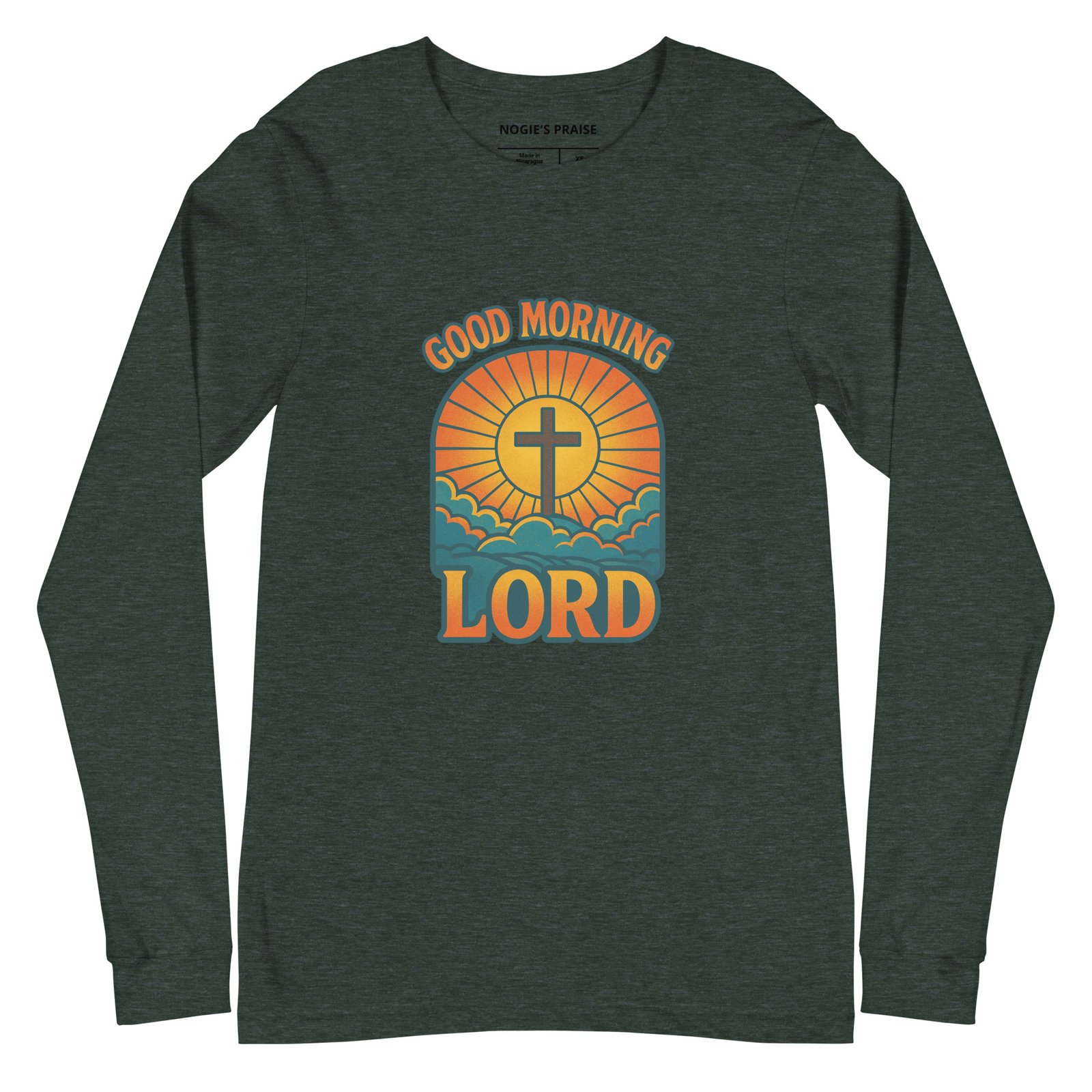 Good Morning Lord Unisex Long Sleeve Tee - Image 8
