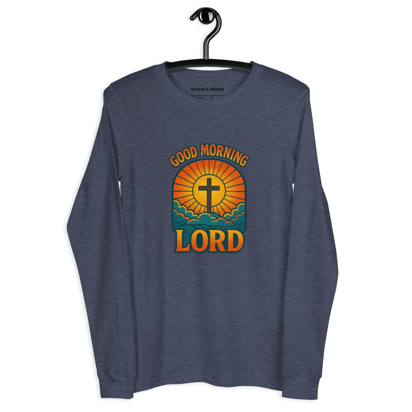 Good Morning Lord Unisex Long Sleeve Tee - Image 4